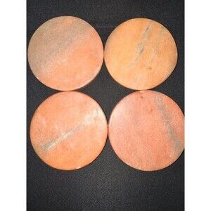 4pc Pink Marble Coasters